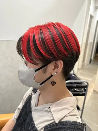 ショート カラー あらげ 🌈推しカラー🌈ᵕのヘアスタイル