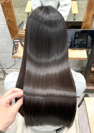 ロング カラー パーマ ヘアアレンジ メンズ エクステモデル募集 💗大阪梅田/川上のヘアスタイル