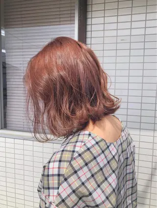 ミディアム カラー ⭐️横浜ブリーチ特化 美容師　堤涼⭐️のヘアスタイル