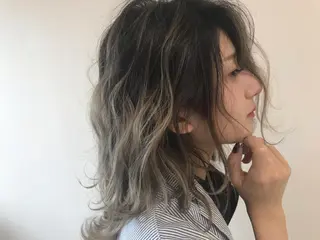 セミロング カラー パーマ ヘアアレンジ メンズ キッズ ネイル マツエク・マツパ Lien 深井店のヘアスタイル