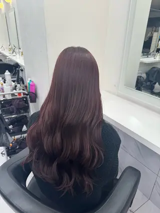 ロング カラー パーマ ヘアアレンジ メンズ キッズ 韓国系🇰🇷🩶 艶暗髪/MEIのヘアスタイル