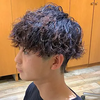 ショート パーマ メンズ メンズパーマ&メンズ 縮毛矯正/平野/渋谷のヘアスタイル