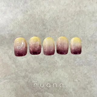 ネイル ニュアンスネイル🧡 rionaのネイルデザイン