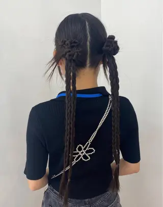 ロング ヘアアレンジ ash 志木南口店 りなのヘアスタイル