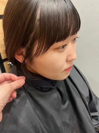 ミディアム カラー 久木原 ゆりのヘアスタイル