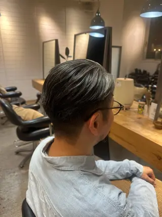 メンズ ブリーチカラー/ 透明感/aika¨̮のヘアスタイル