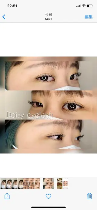 マツエク・マツパ Daisy hair eyelashのマツエク・マツパデザイン