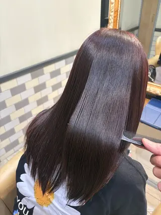 ミディアム カラー SUZUKI AIRIのヘアスタイル