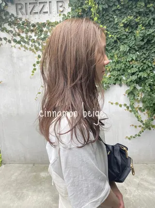 ミディアム カラー ヘアアレンジ ブリーチなし透け感/ マンツーマン/Ryoのヘアスタイル