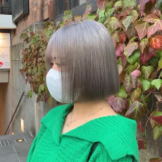 ミディアム カラー れい🫧 ハイトーン特化のヘアスタイル