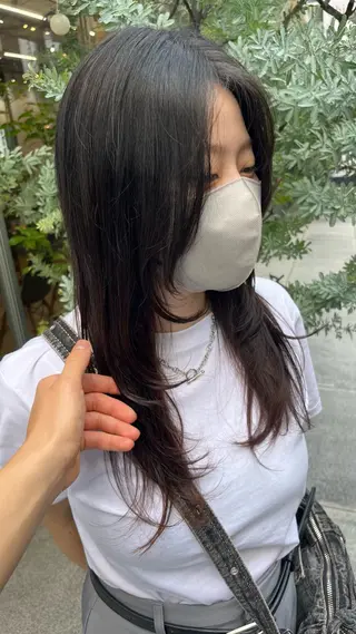 ロング 岡野 豪のヘアスタイル
