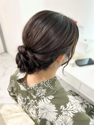 セミロング ヘアアレンジ ヘアセット専門店 Rのヘアスタイル