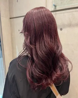 ロング カラー 透明感カラー人気 ナンバーワンMIYUのヘアスタイル