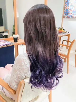 ロング カラー Days 透明感カラーのヘアスタイル