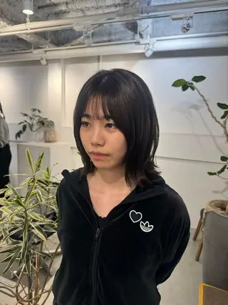 セミロング 顔周りcut・ご相談 ＝新宿しずく🇰🇷のヘアスタイル