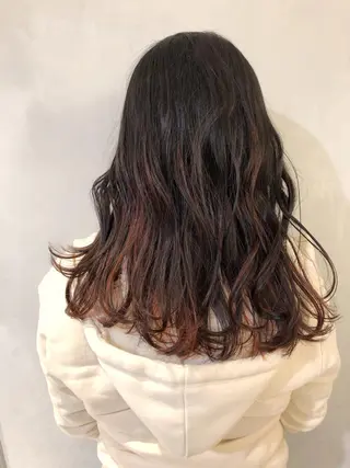 ミディアム カラー 徳本 駿太のヘアスタイル