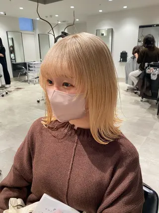 ミディアム カラー stylist トモヤのヘアスタイル