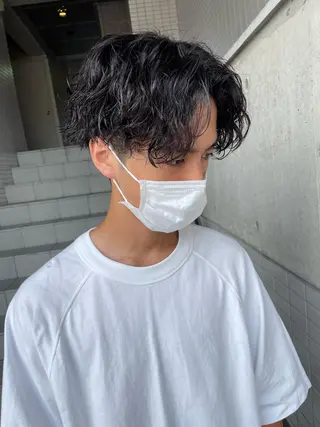 パーマ メンズ 大阪美容師 井上智博のヘアスタイル