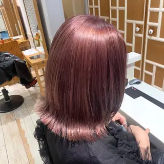 ミディアム カラー 小柳 夏美のヘアスタイル