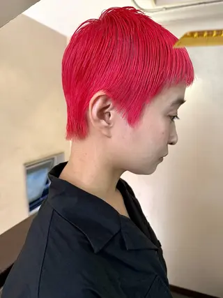 ショート カラー ヘアアレンジ 丸山渉/表参道 レイヤーボブのヘアスタイル