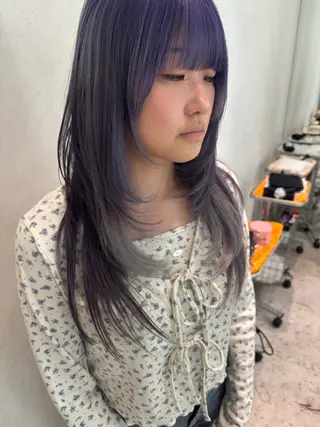 セミロング 山田 ひかりのヘアスタイル