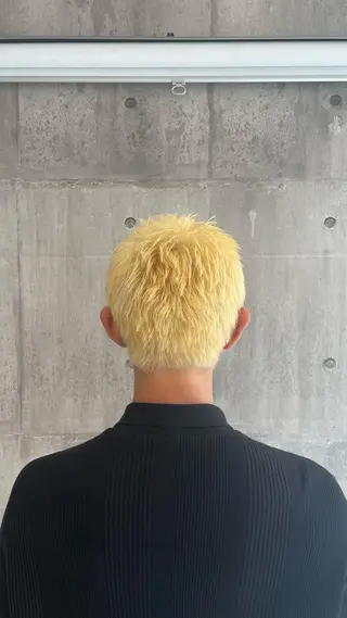 カラー メンズ ハイトーンカラー✨️ 艶カラー特化Amiのヘアスタイル