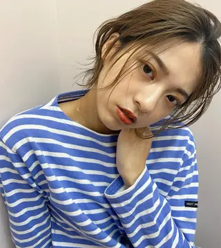 カラー 大山 茶子のヘアスタイル