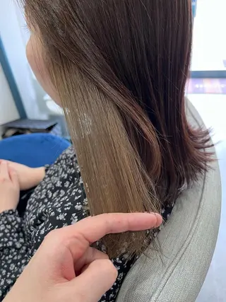 セミロング カラー liL  hair サトウリョウタのヘアスタイル