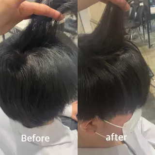 パーマ メンズ 新宿⌇韓国風ヘア ⌇透明感カラーのヘアスタイル