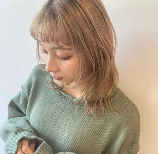 ミディアム カラー 鈴木 翔梧のヘアスタイル