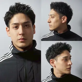 ショート メンズ ヒロ銀座 田中大地のヘアスタイル