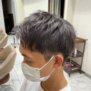 ショート カラー メンズ 【メンズ縮毛矯正】 田中秀斗のヘアスタイル
