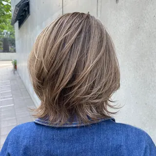 ショート 透け感×顔まわり デザイン✂︎吉田のヘアスタイル