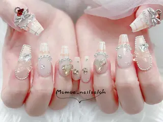 ネイル MoMoA Nail ネイル長さ出し専門店のネイルデザイン