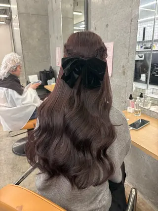 ロング カラー ヘアアレンジ 🎀暖色カラー🎀 ♡yurika♡のヘアスタイル