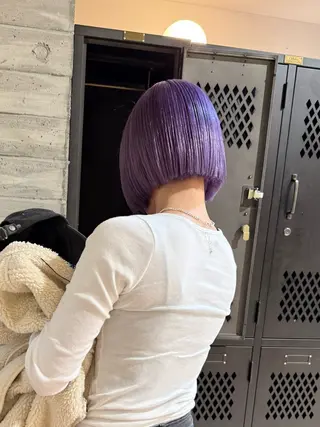 カラー 色落ち綺麗透明感カラ /ボブ/ナカツヒカルのヘアスタイル