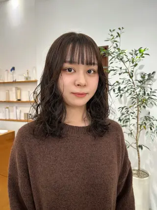 セミロング カラー miyu/御器所 OORRY.etwaのヘアスタイル