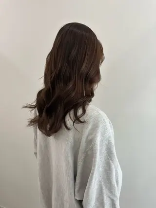 セミロング カラー レイヤー/ナチュラル 💐nao.のヘアスタイル