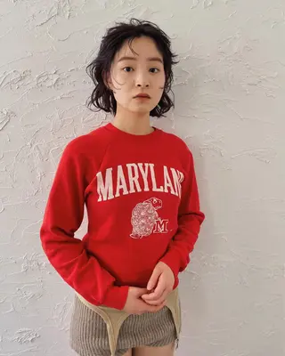 ミディアム ヘアアレンジ 藤原 怜央のヘアスタイル
