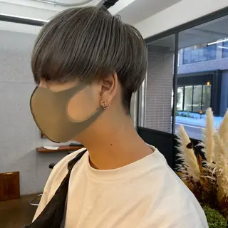 ショート メンズ ハイトーン/デザイン hirokiのヘアスタイル