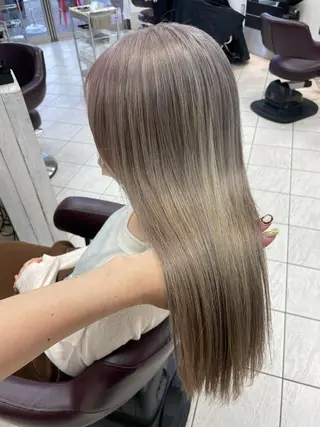 ロング カラー コレットヘアー 田中アヤノのヘアスタイル