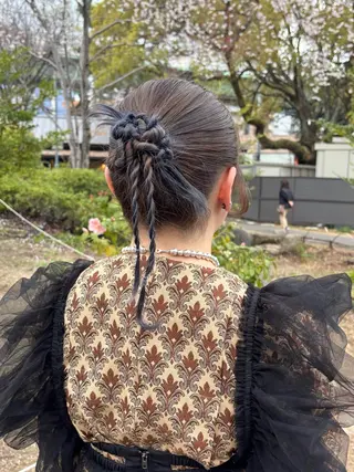 ミディアム ヘアアレンジ aoi /パーマ /まるみショートのヘアスタイル