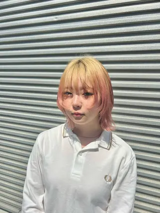 ミディアム カラー 🩷愛咲🩷レイヤー /透明感カラーのヘアスタイル