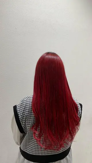 ロング 髪質改善縮毛矯正 堀田陸斗のヘアスタイル