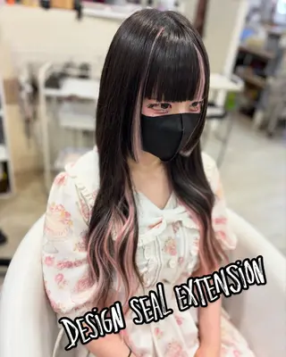 ロング 艶カラー🫧/シール エクステRYOKAのヘアスタイル
