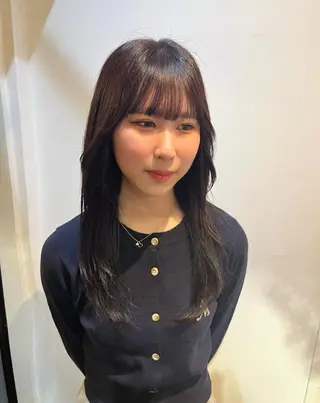 セミロング カラー sora / 渋谷 / ハイトーンのヘアスタイル