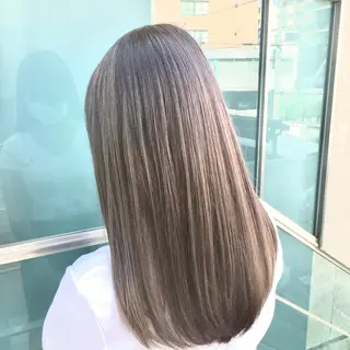 セミロング カラー ✂️ショート指名 No.1 鍋田 貴大のヘアスタイル