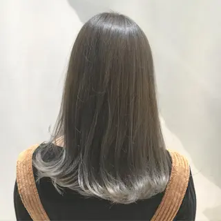 セミロング 甲斐 敢のヘアスタイル