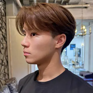 ショート カラー パーマ メンズ GOTODAY SHAIRE SALON 原宿verno店所属・【センターパート】 大竹 龍之介のヘアスタイル