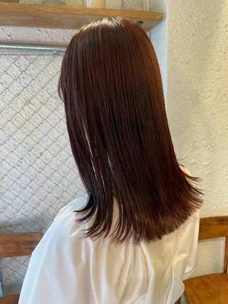 セミロング カラー hazuki 🌝のヘアスタイル